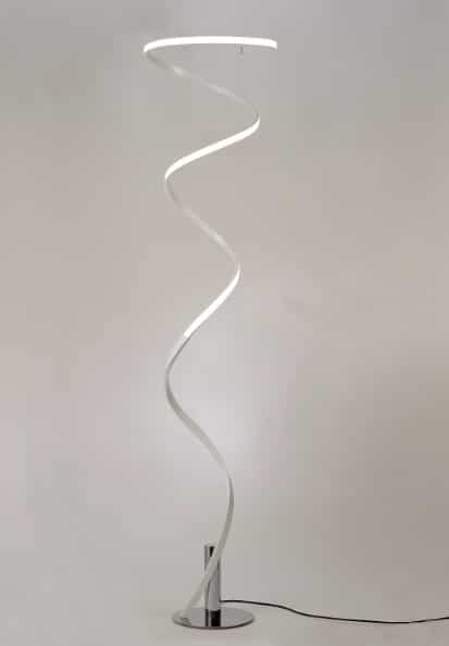 Mantra Helix Dimmable LED Living Room Floor Lamp White 6102