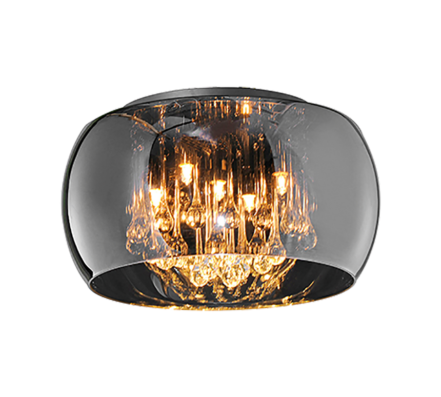 Trio Vapore Chrome glass ceiling light 611210506