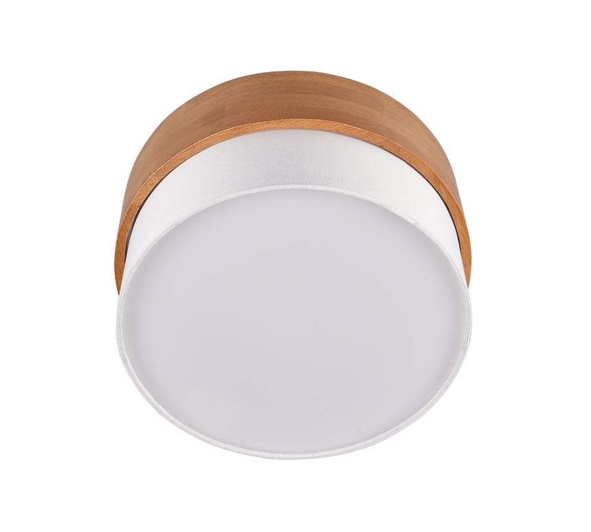 Plafón de techo Trio Seasons LED níquel mate 3000K Ø30cm 611500201