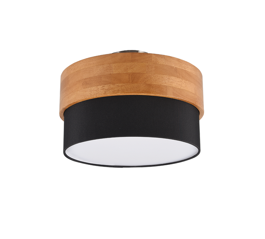 Plafón de techo Trio Seasons LED níquel mate 3000K Ø30cm 611500202
