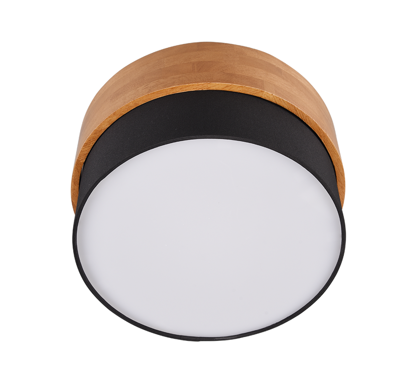 Plafón de techo Trio Seasons LED níquel mate 3000K Ø30cm 611500202