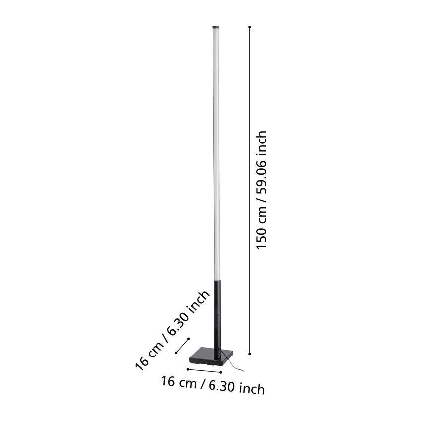 EGLO PIE SALON PICACHA NEGRO LED RGB EGLO75654