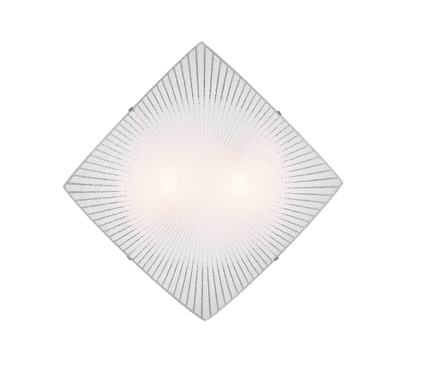 Plafón de techo Trio Elisa LED cromo 2700K 40cm 612200200
