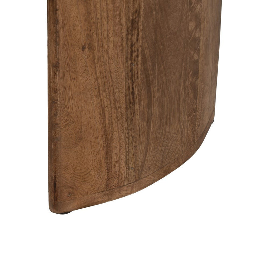 IXIA Set of 2 brown mango wood coffee tables 80x80x41 612805