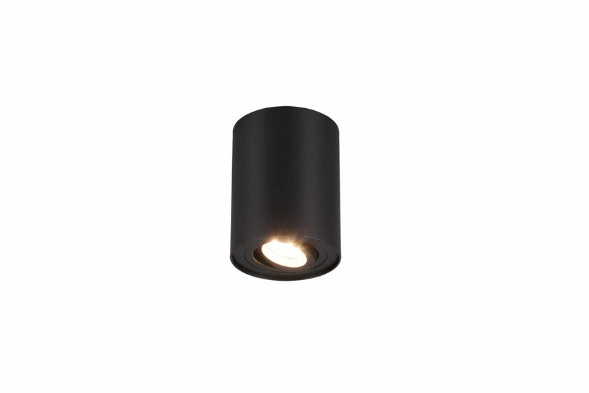 Plafón de techo Trio Cookie Ø9,6cm negro mate — ref. 612900132 (1)
