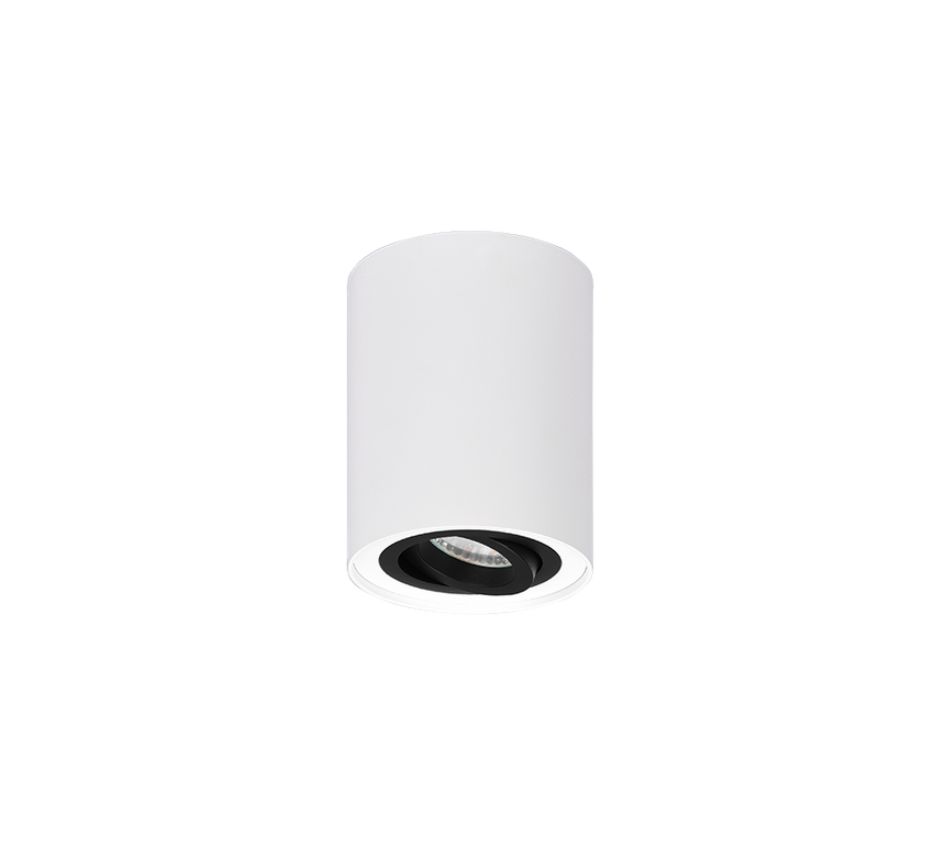 Plafón de techo Trio Cookie LED black and white 3000K Ø9,6cm 612900134