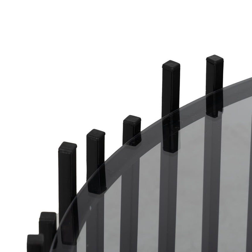 IXIA Set of 2 black metal and glass coffee tables 613627