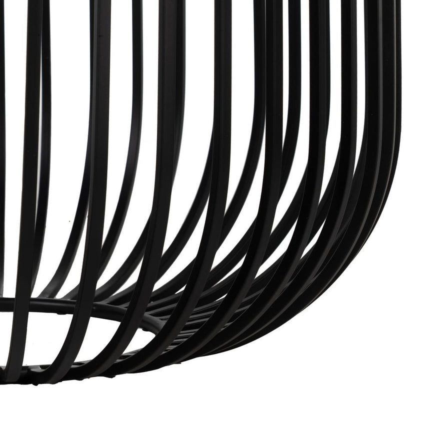 IXIA Set of 2 black metal and glass coffee tables 613627