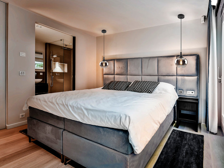 Schuller Opaz Lámpara de techo colgante 1 luz negro/smoke D19 614023