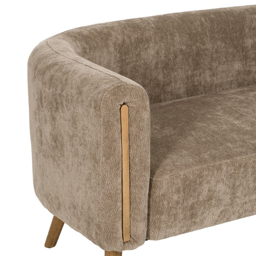 IXIA Living room sofa taupe birch wood 142x73x68 cm 614053