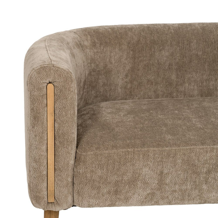 IXIA Living room sofa taupe birch wood 142x73x68 cm 614053