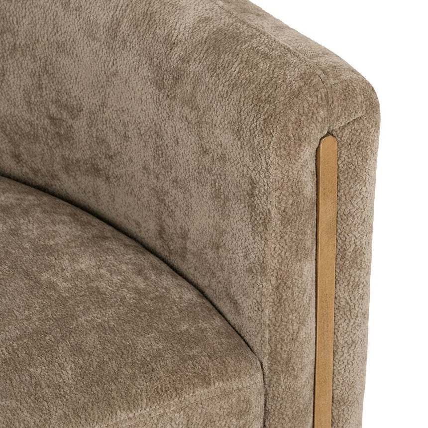 IXIA Living room sofa taupe birch wood 142x73x68 cm 614053