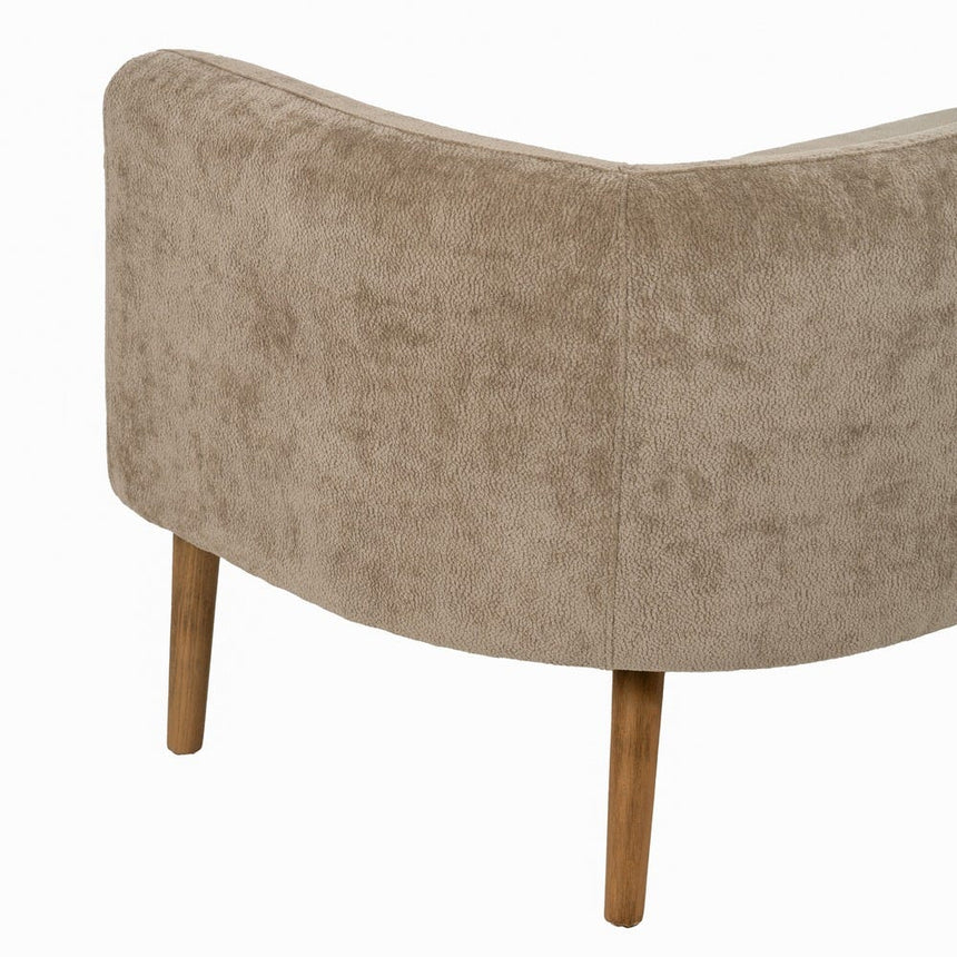 IXIA Living room sofa taupe birch wood 142x73x68 cm 614053