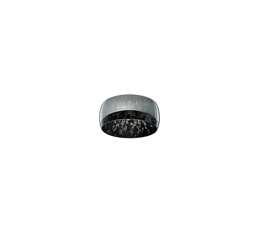 Plafón de techo Trio Crystel LED cromo 2700K Ø34cm 616700306