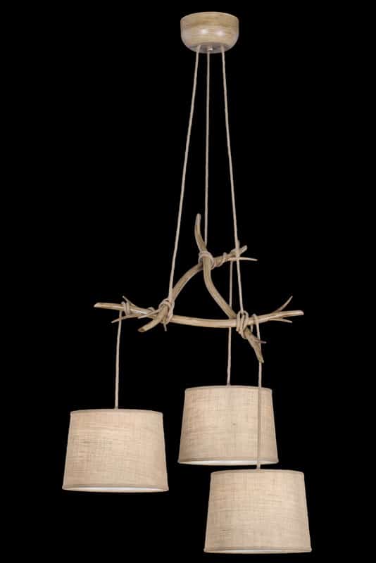 Mantra Sabina Lámpara de techo colgante imitación madera 6176