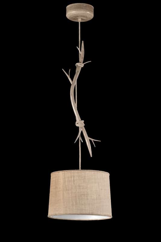 Mantra Sabina Lámpara de techo colgante imitación madera Ø35cm 6179