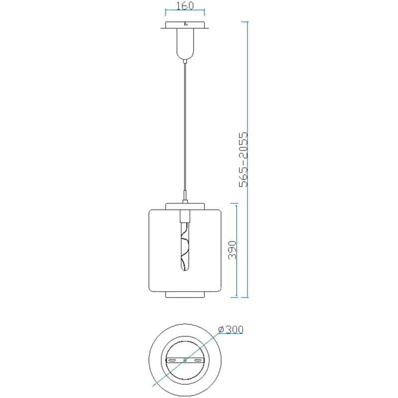Mantra Jarras Lámpara de techo colgante mediano bronce, dorado 6195