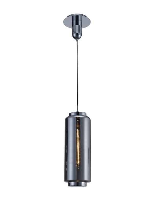 Mantra Jarras Lámpara de techo colgante cromo/grafito Ø17cm 6197