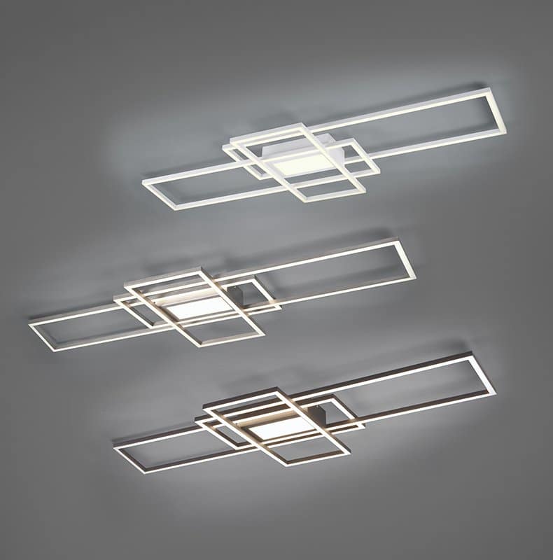 Trio Irvine Plafón LED de metal antracita 620010442