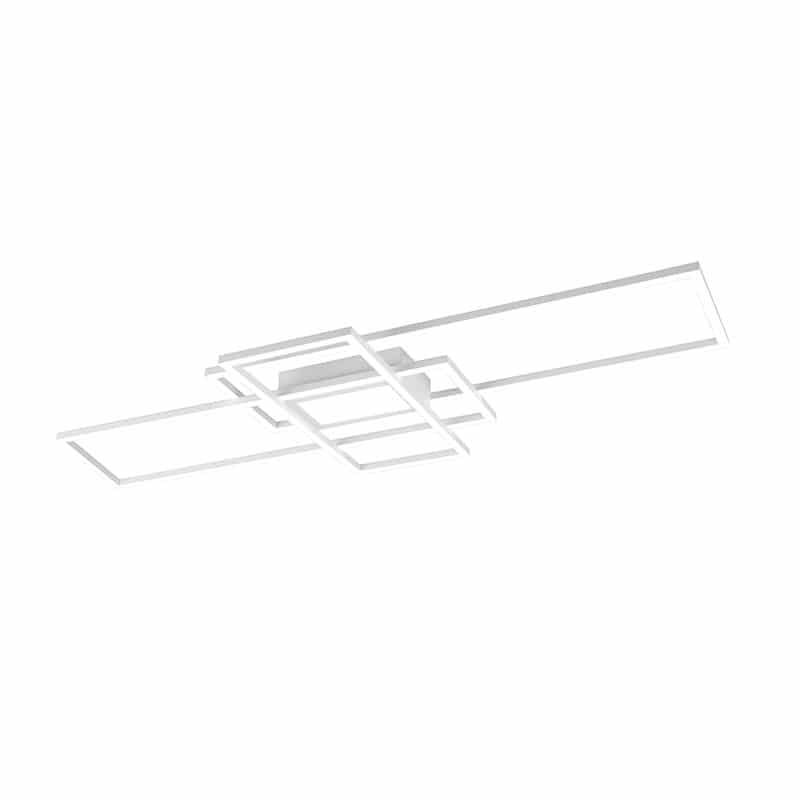 Trio Irvine Plafón LED de metal estera blanca 620010431