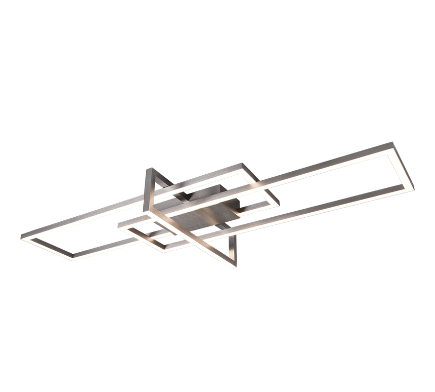 Trio Salinas Matte nickel metal LED ceiling light 620310307