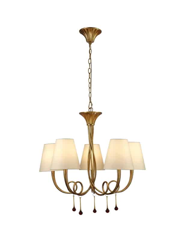 Mantra Paola Gold Pendant Ceiling Lamp 6206