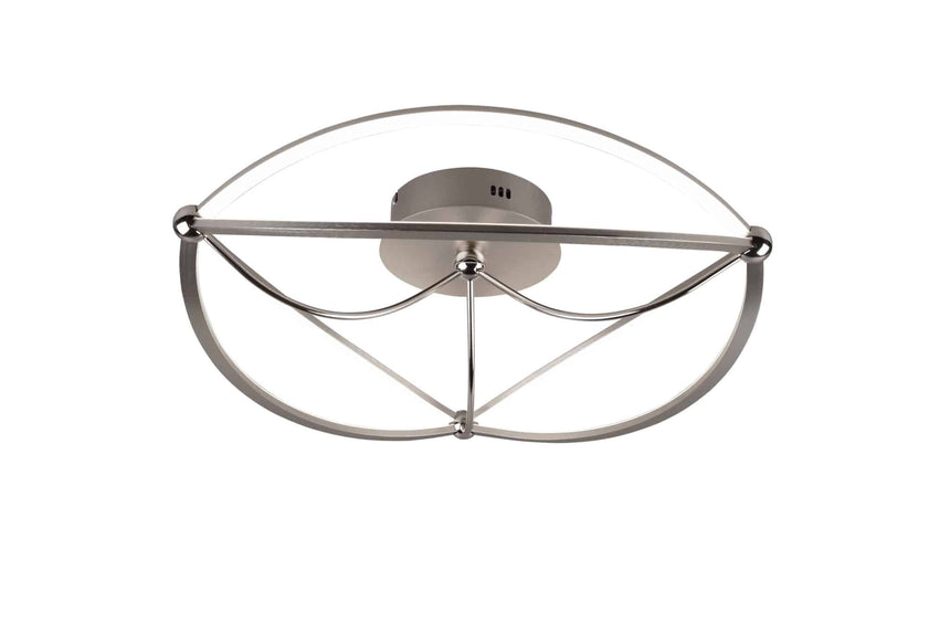 Trio Charivari Plafón LED de metal níquel mate 621290107