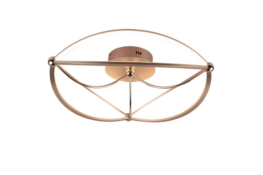 Trio Charivari Matte bronze metal LED ceiling light 621290108