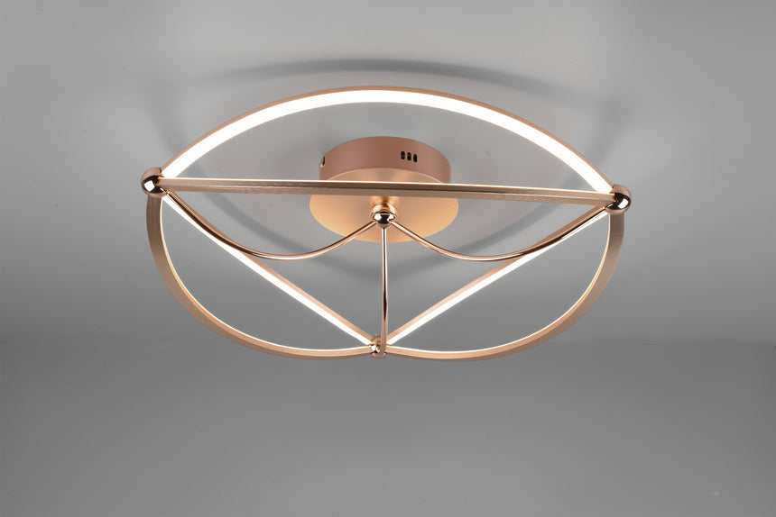 Trio Charivari Matte bronze metal LED ceiling light 621290108