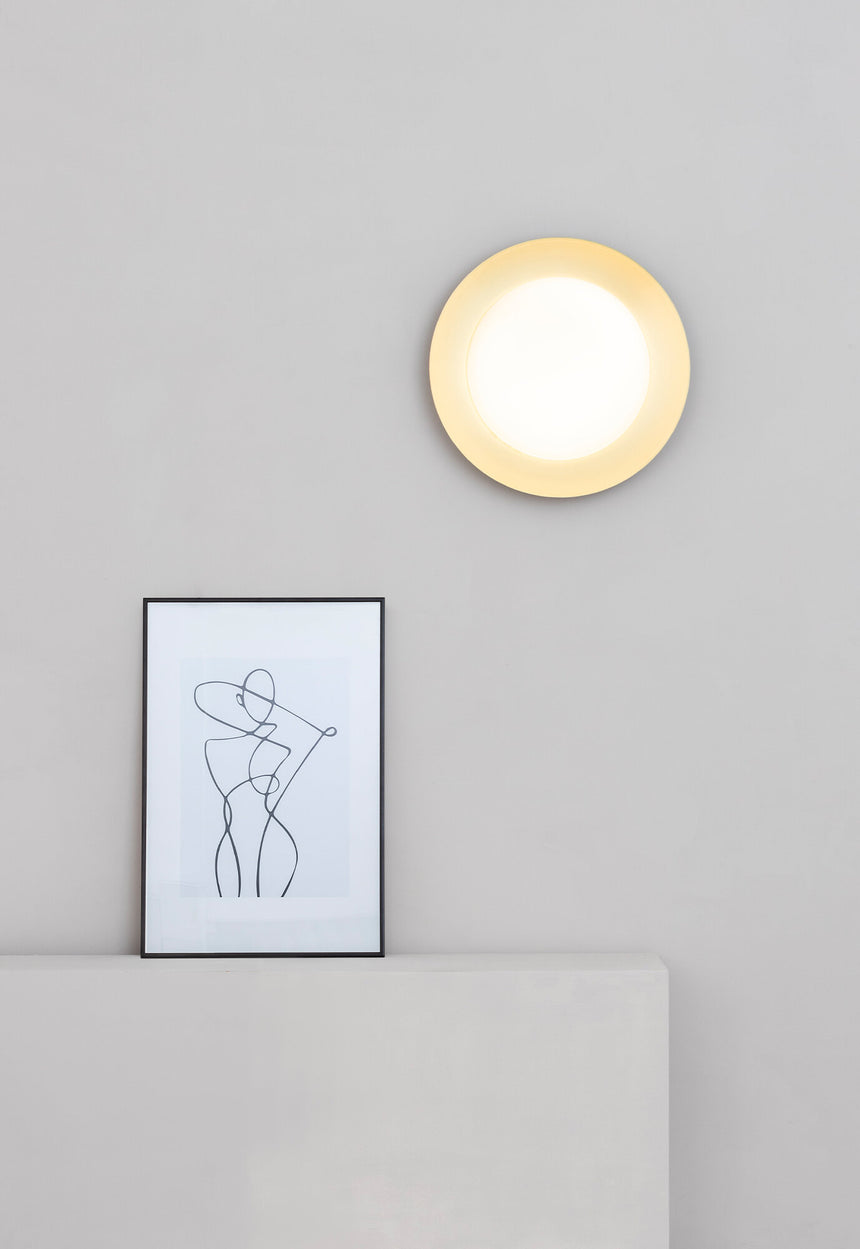 Faro SIDE 390 Lámpara plafón negro y oro 15W 62142