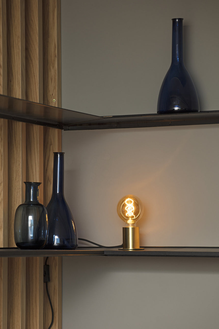 Lámpara de mesa Faro Ten E27 LED oro satinado 62157