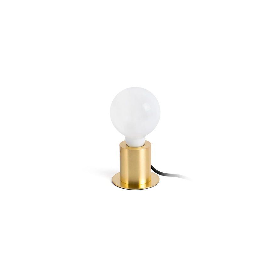 Lámpara de mesa Faro Ten E27 LED oro satinado 62157