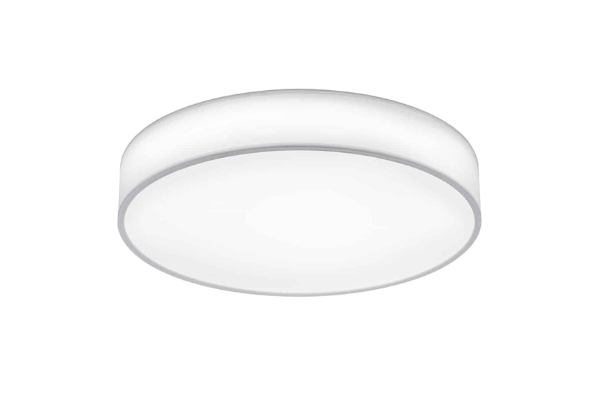 Trio Lugano Plafón LED de textil blanco 621914001