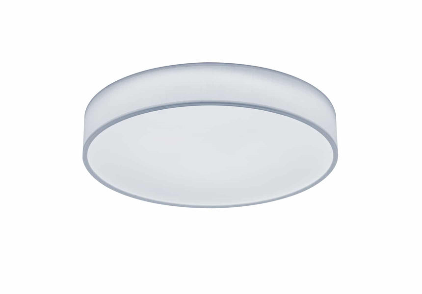Trio Lugano Plafón LED de textil blanco 621914001