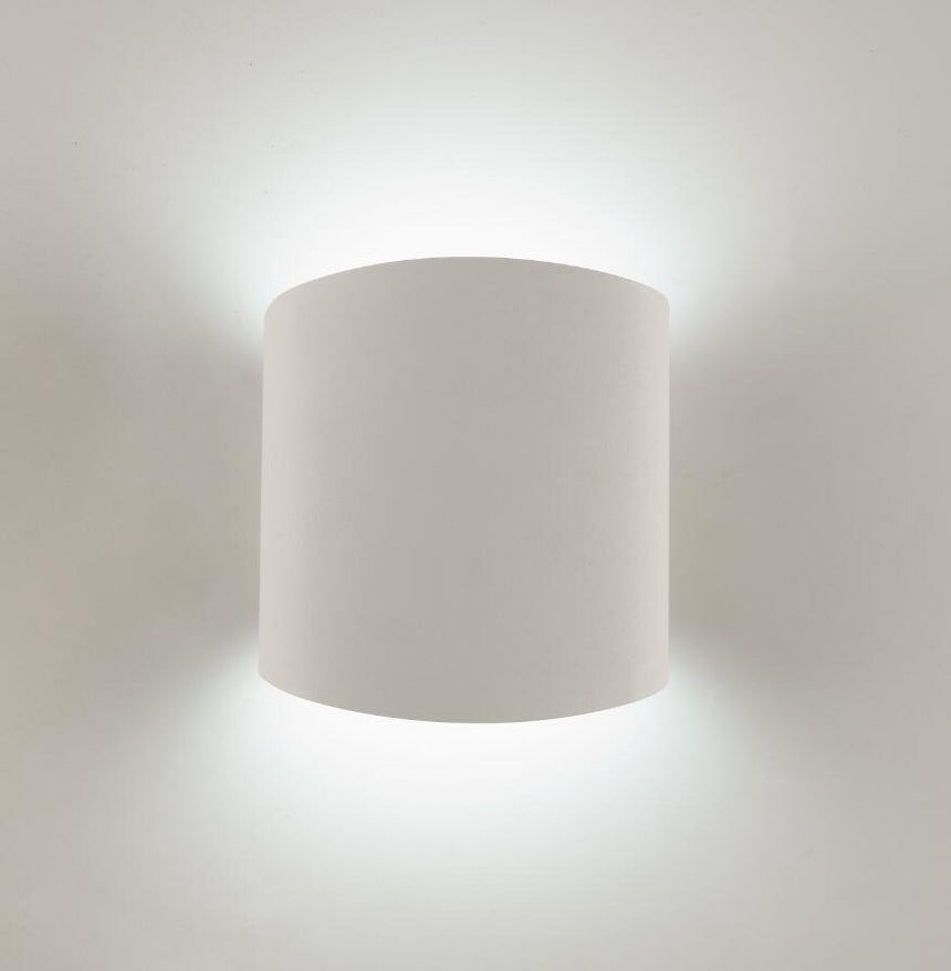 Mantra Asimetric Aplique redondo blanco 6221
