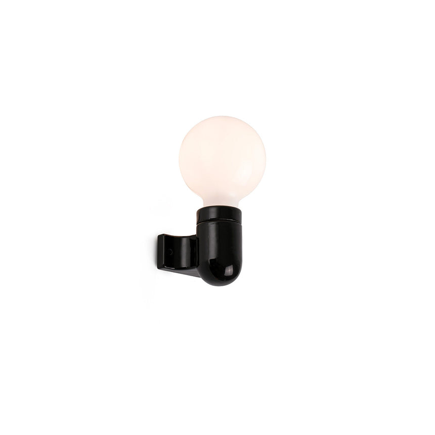 Lámpara de pared aplique Faro Sera E27 negro brillo — ref. 62303 (1)