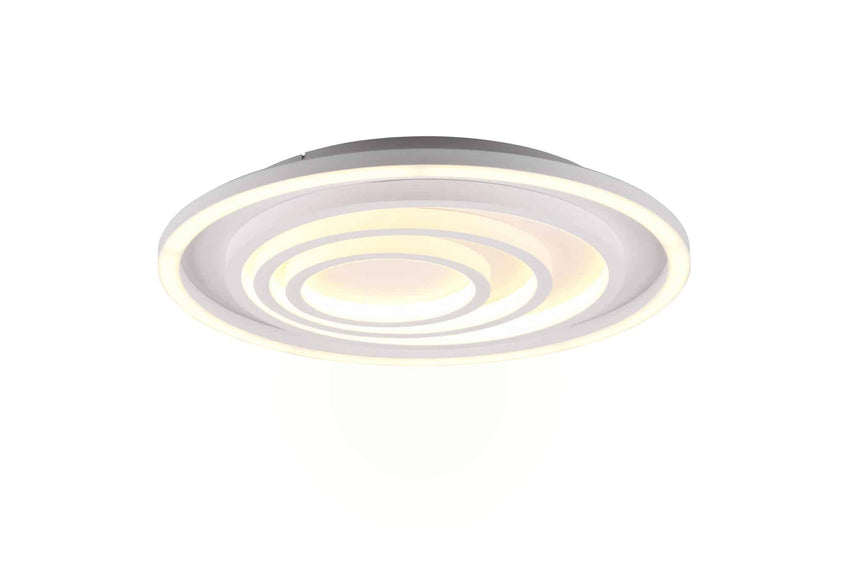 Trio Kagawa Plafón LED de metal estera blanca 625815031