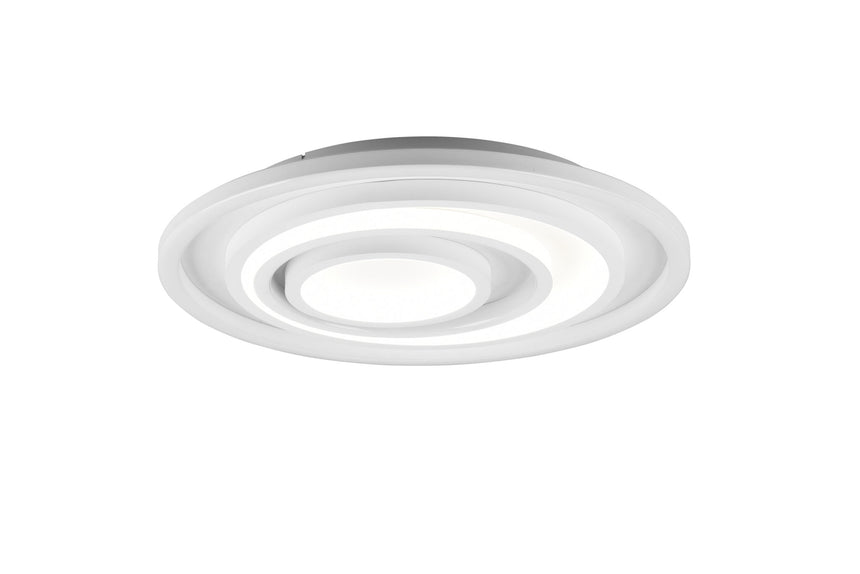Trio Kagawa Plafón LED de metal estera blanca 625815031