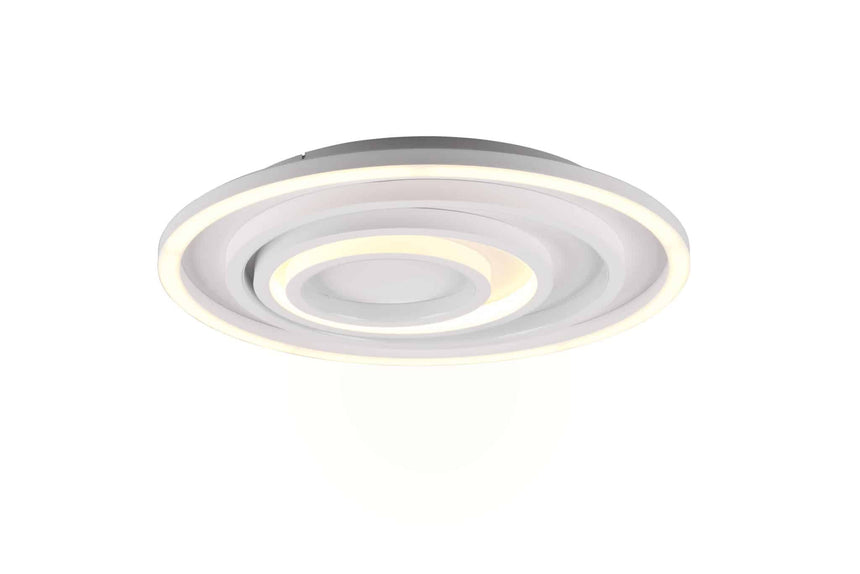 Trio Kagawa Plafón LED de metal estera blanca 625815031