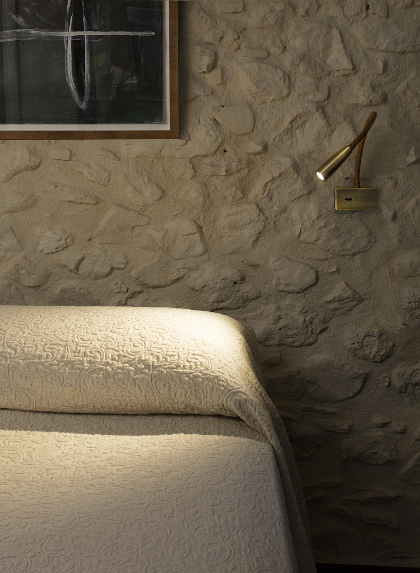 Faro LEAD Lámpara aplique lector bronce 62704