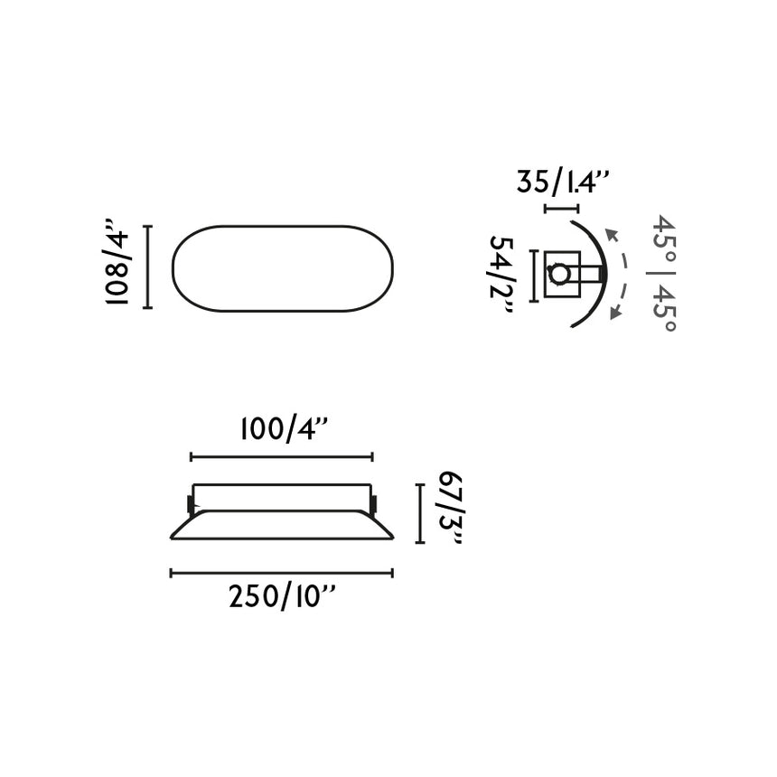 Lámpara de pared aplique Faro Novo LED beige 2700K 62716