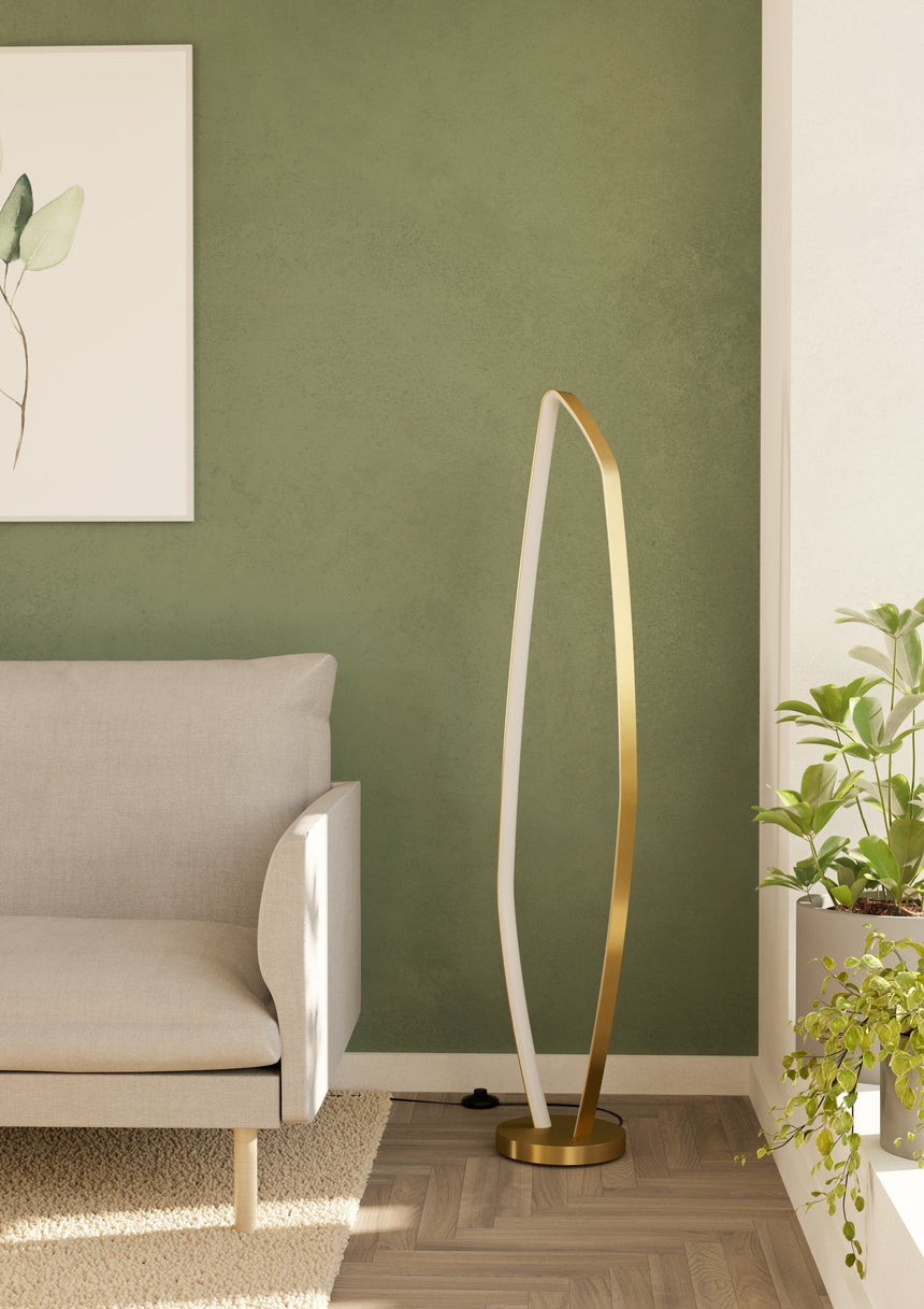 Lámpara de pie EGLO Vallerosa LED oro 900919