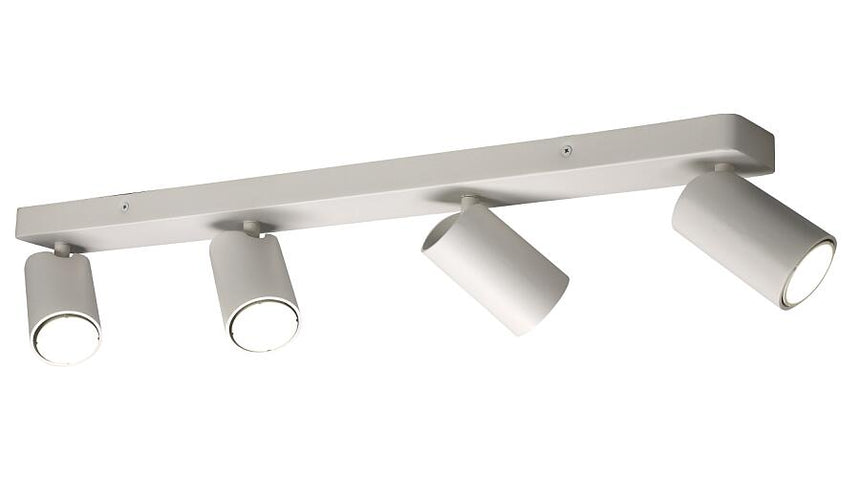 Mantra Sal Foco regleta 4 luces orientables blanco mate 6280
