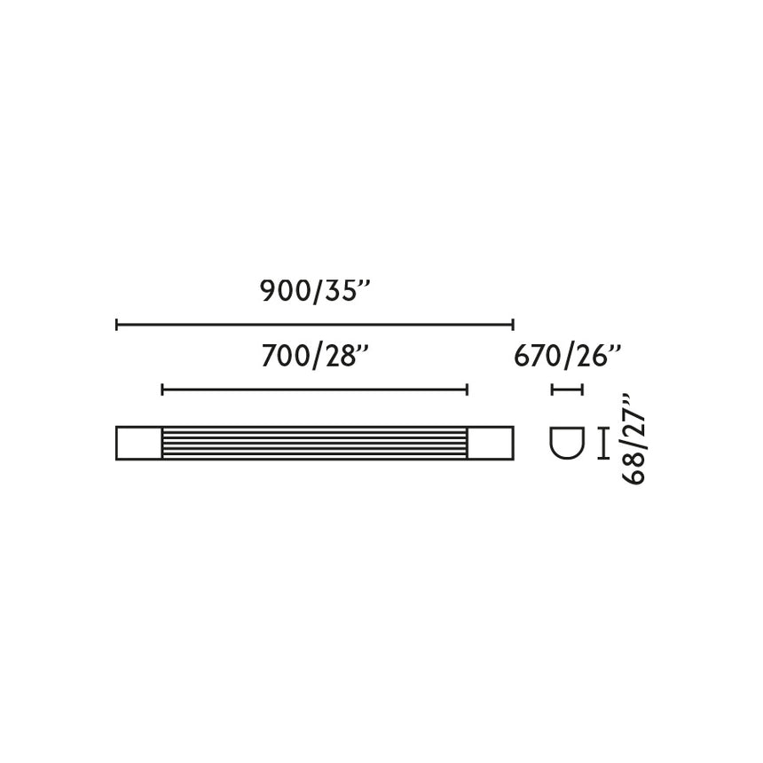 Lámpara de pared aplique Faro Kiva LED translúcido 3000K IP44 62834 - vista alternativa