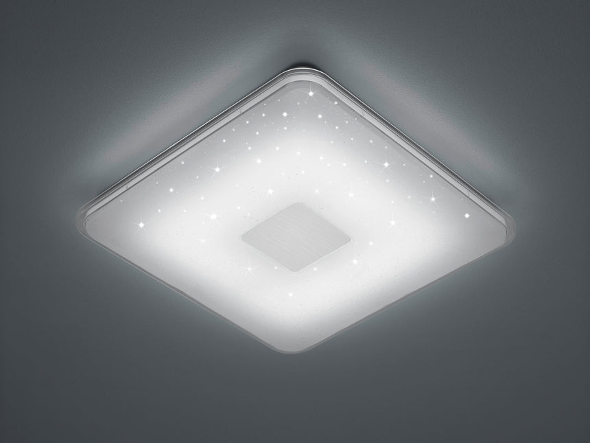 Plafón de techo Trio Samurai LED blanco CCT 42,5cm 628613001