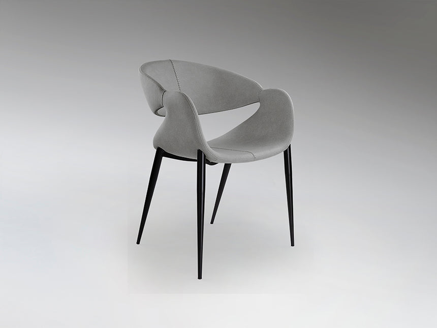 Sillón Schuller Giro negro y gris madera 56x81cm 629140 - imagen 4