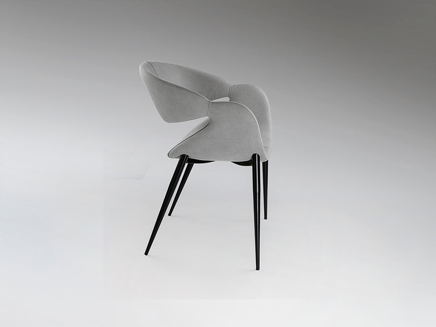 Sillón Schuller Giro negro y gris madera 56x81cm 629140 - imagen 6