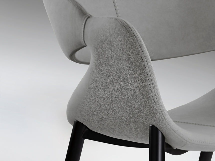 Sillón Schuller Giro negro y gris madera 56x81cm 629140 - imagen 7