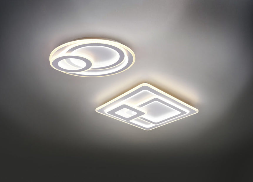 Plafón de techo Trio Mita LED blanco mate CCT 51,5cm 629219331