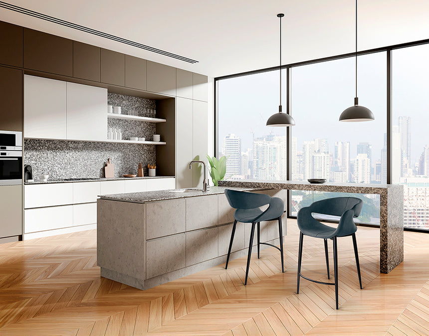 Schuller Giro Taburete azul oscuro negro 629379